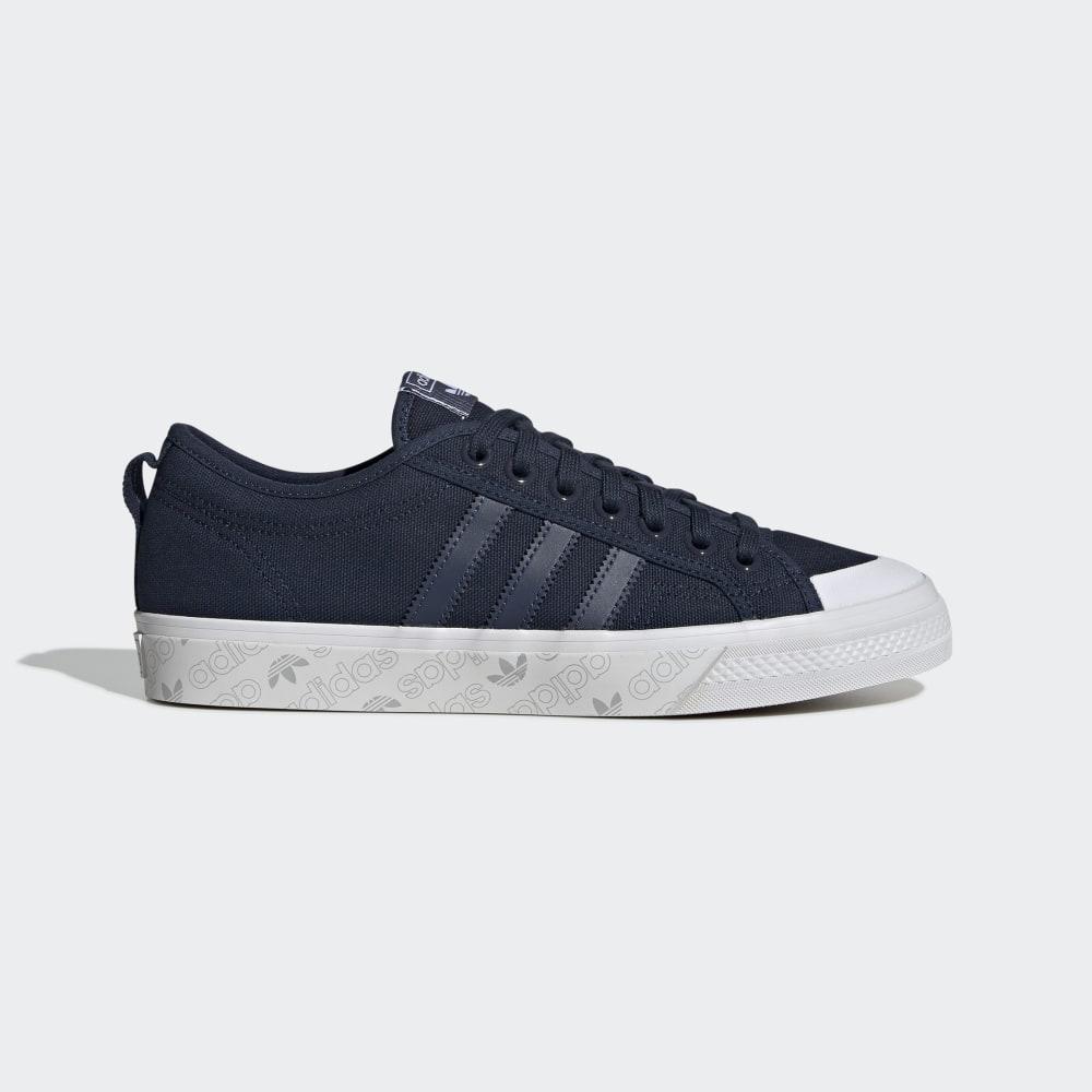 Adidas Men's Nizza Originals Shoes Navy/Grey Ireland EE5603